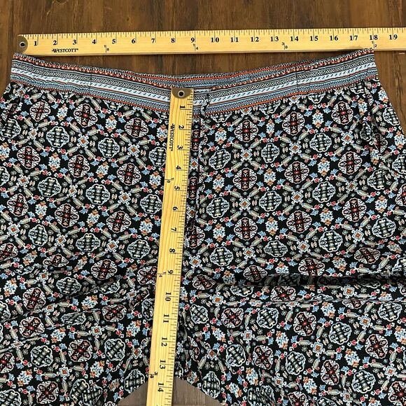 J. JILL Tribal Print Harem Pull-On Pants Drawstring in Multicolor - Picture 10 of 12